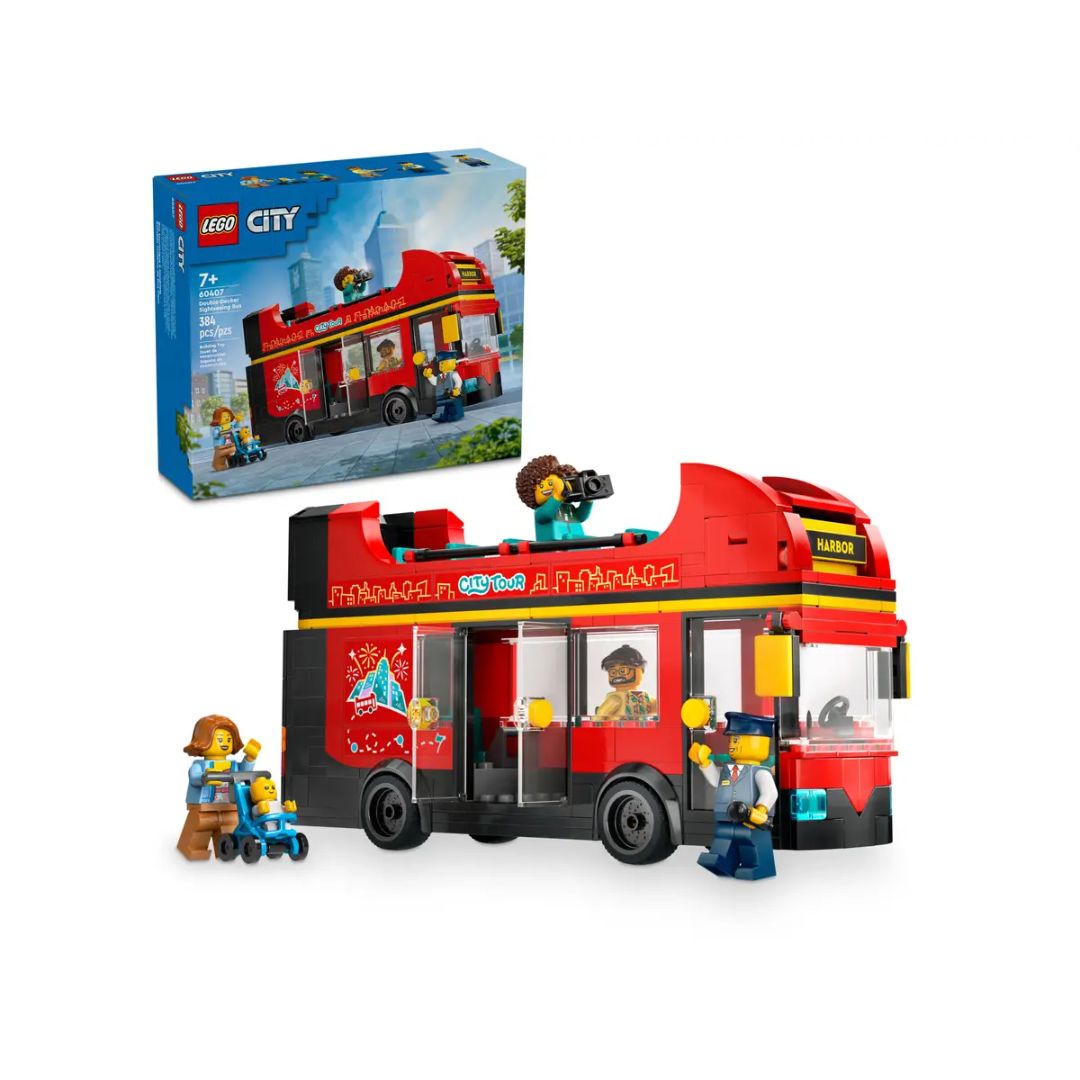 Đồ Chơi Lắp Ráp Xe Buýt Hai Tầng Màu Đỏ LEGO CITY 60407 (384 chi tiết)