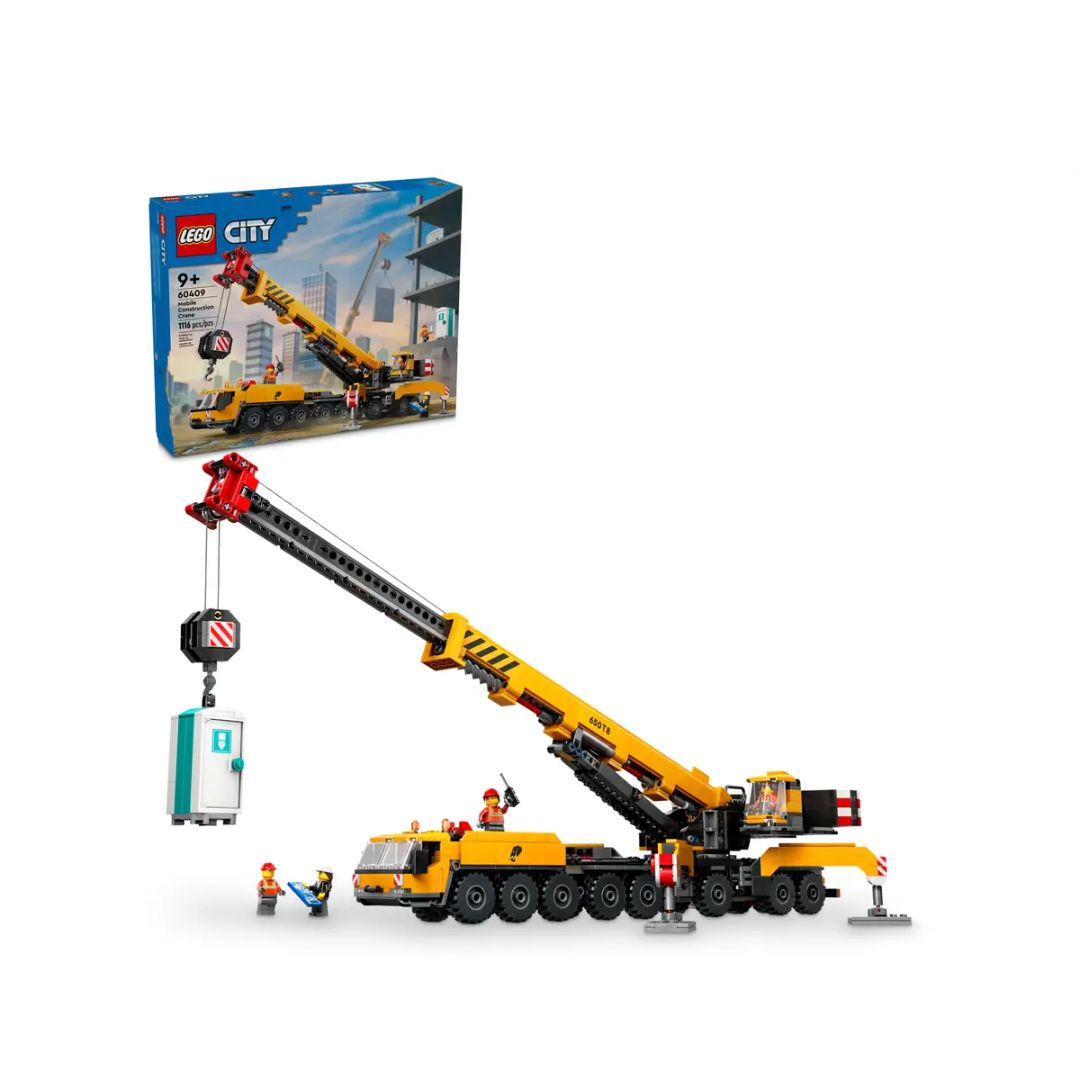 Đồ Chơi Lắp Ráp Xe Cần Cẩu Bánh Lốp Lego City 60409 (1116 Chi Tiết)