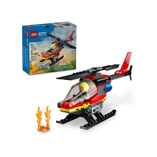 LEGO CITY 60411 Fire Helicopter assembly toy