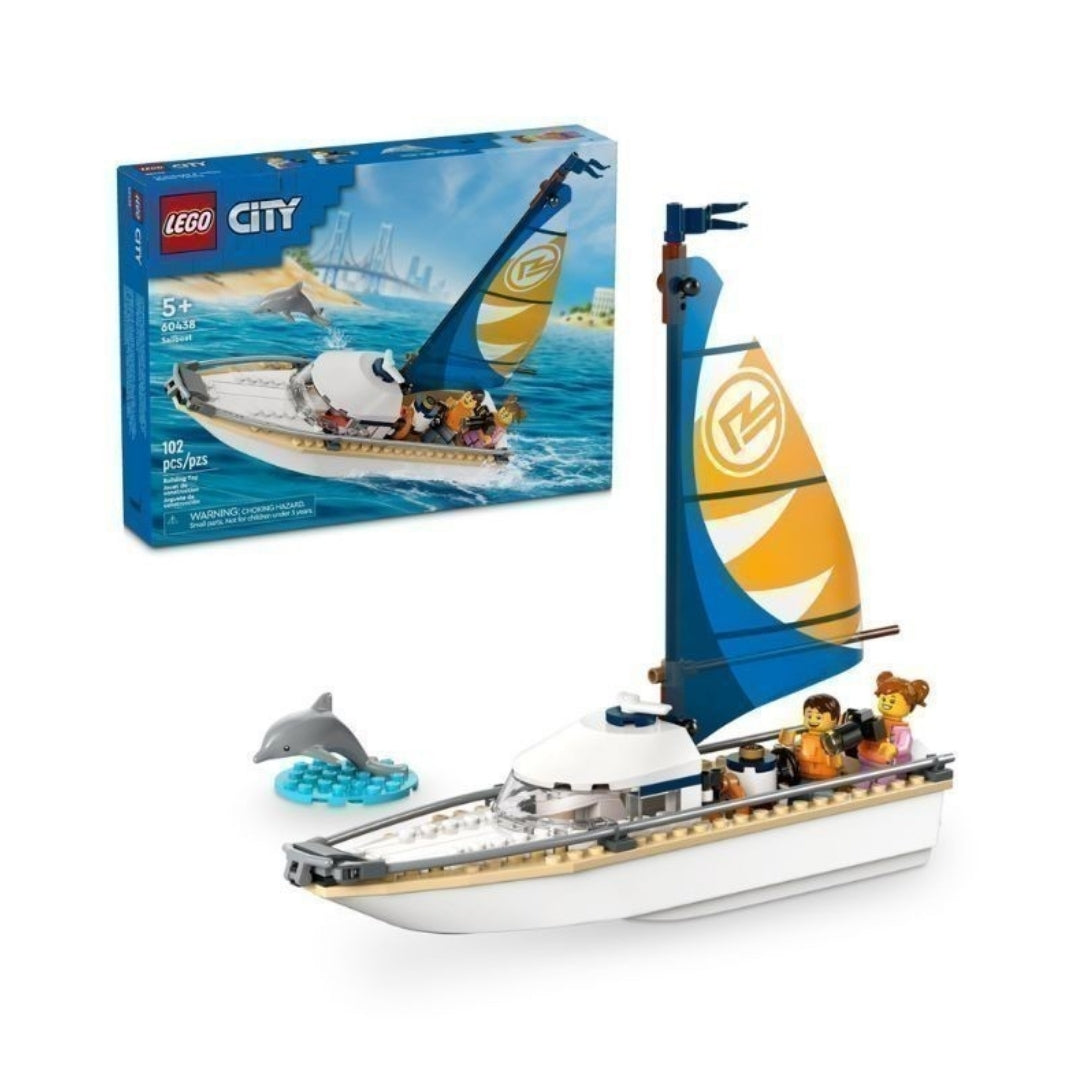 Đồ Chơi Lắp Ráp Thuyền Buồm Ngắm Cá Heo LEGO CITY 60438