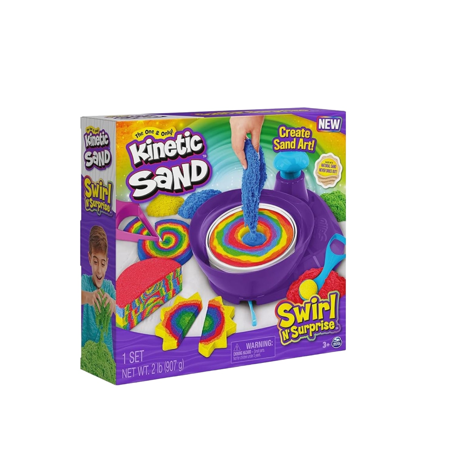 Cát Động Lực - Bộ Đồ Chơi Vòng Xoáy Bất Ngờ Kinetic Sand 6063931