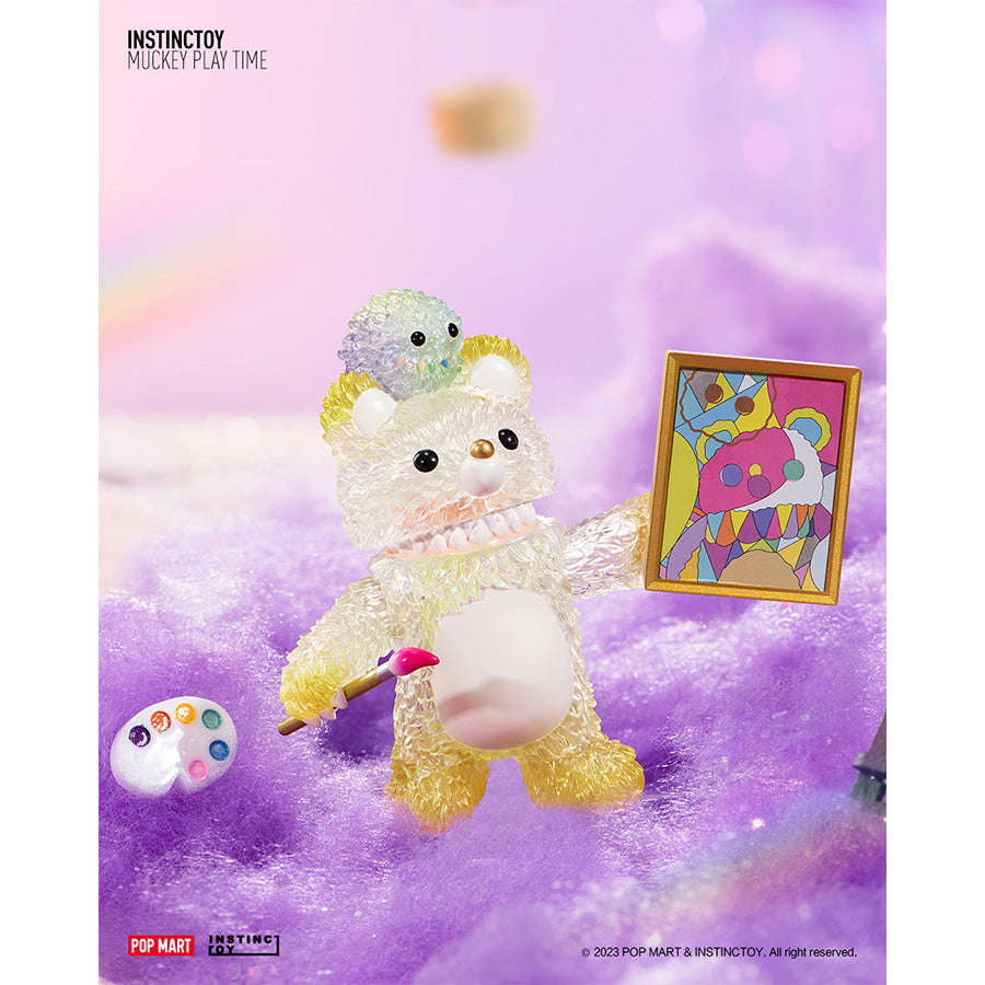 ぬいぐるみ INSTINCTOY Muckey plush accessory purple POP MART Instinctoy Muckey Dreamy Life - Flowery Surprise