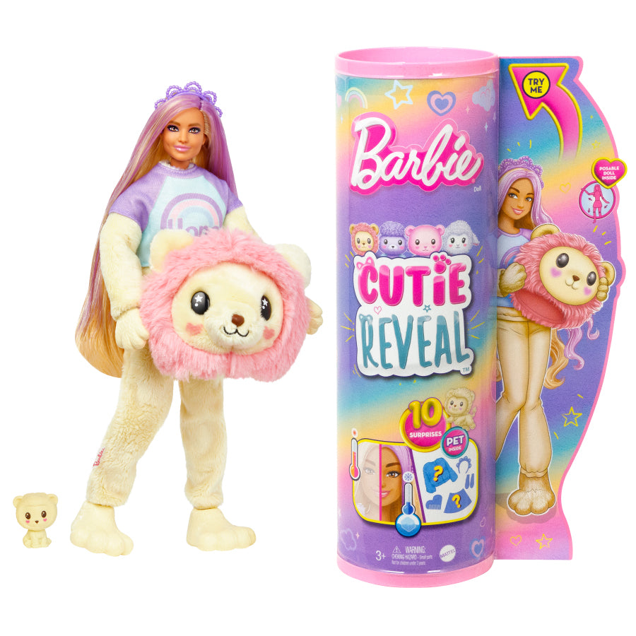 Búp Bê Barbie Cutie Reveal - Lion Barbie Hkr02