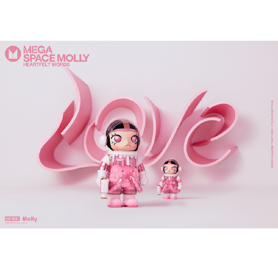 Mega Space Molly 400% Heartfelt Words POP MART 6941848248701