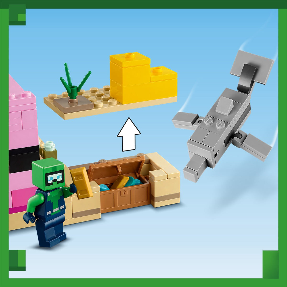 Đồ chơi lắp ráp Ngôi Nhà Cá Axolotl LEGO MINECRAFT 21247