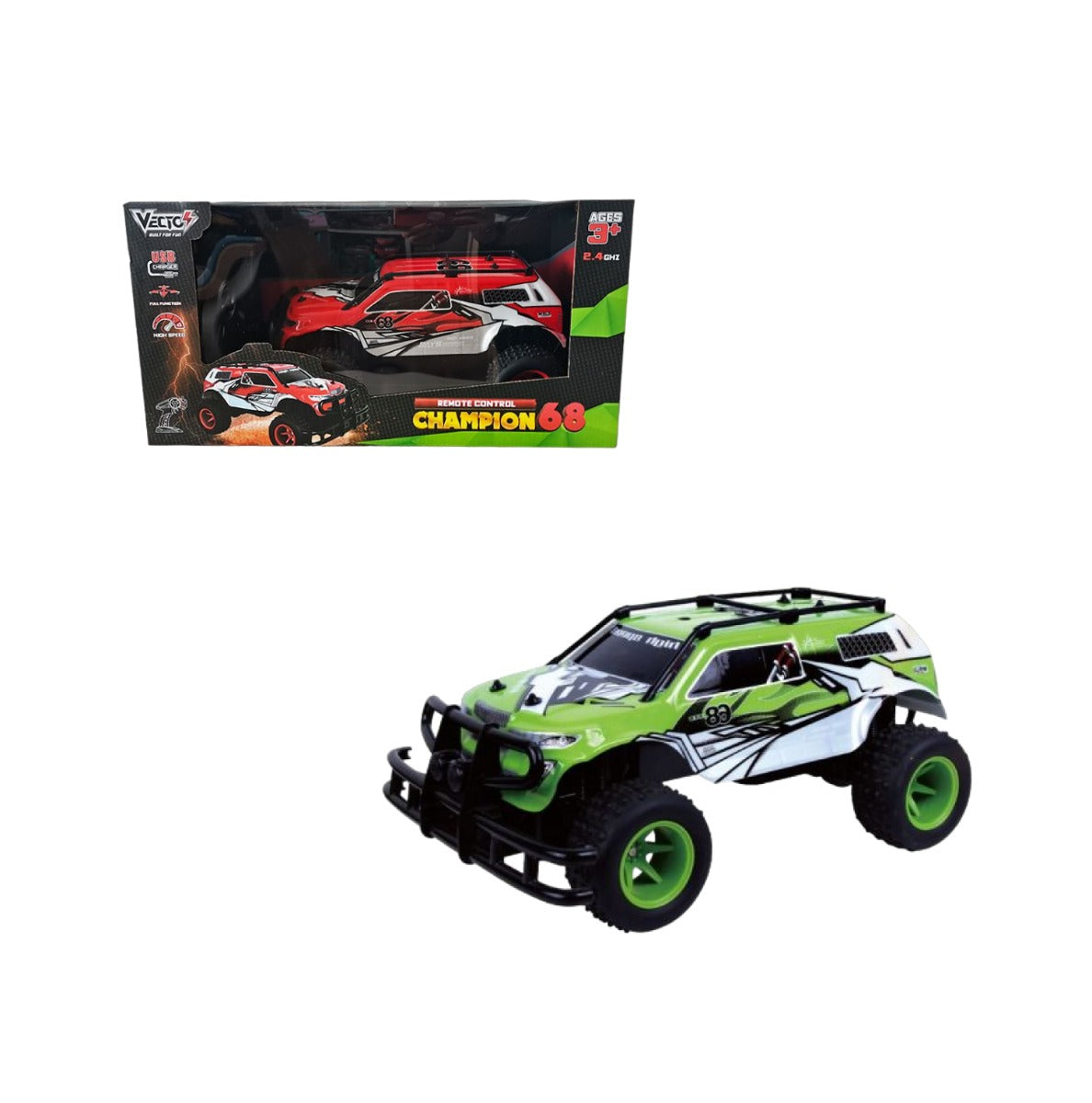 Đồ Chơi Siêu Xe Champion 68 Điều Khiển Từ Xa (Xanh Lá) VECTO VT81506