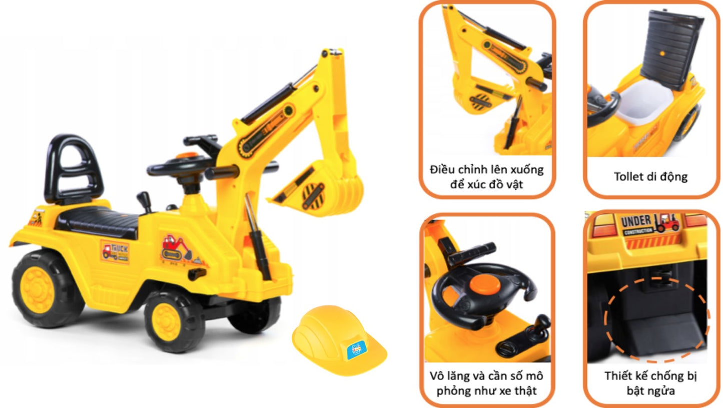 Xe công trình chòi chân - Máy xúc PEEK A BOO YD1007