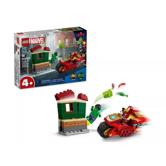 Iron Man's Motorcycle Buildable Toy and Giant Man LEGO Super Heroes 76287 (68 pieces)