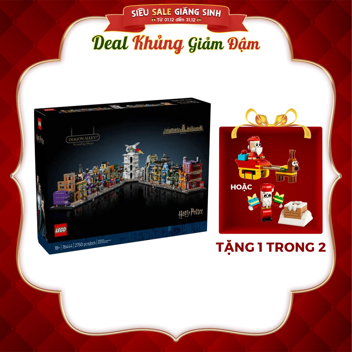 Đồ Chơi Lắp Ráp Cửa Hàng Pháp Thuật Tại Hẻm Xéo LEGO HARRY POTTER 76444