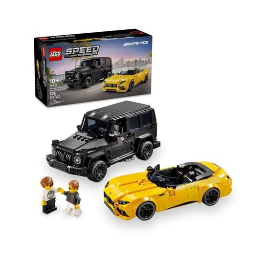 Đồ Chơi Lắp Ráp Siêu Xe Mercedes Amg Gt Roadster 2024 & Amg G63 LEGO SPEED CHAMPIONS 76924 (808 chi tiết)