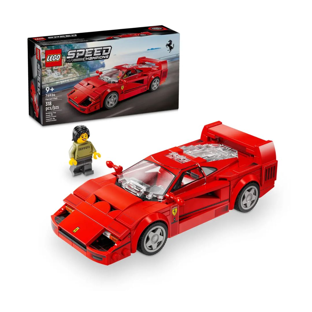Đồ Chơi Lắp Ráp Siêu Xe Thể Thao Ferrari F40 Lego Speed Champions 76934 (318 Chi Tiết)