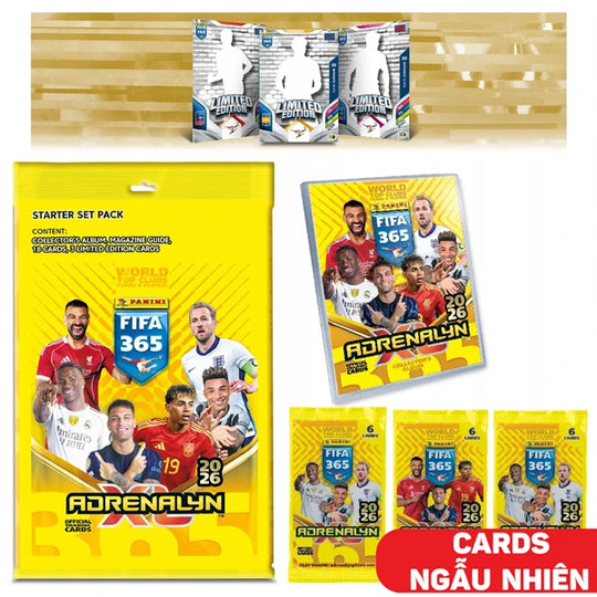 Bộ Thẻ Hình Khởi Đầu FIFA 365 2026 Adrenalyn PANINI 8051708029284