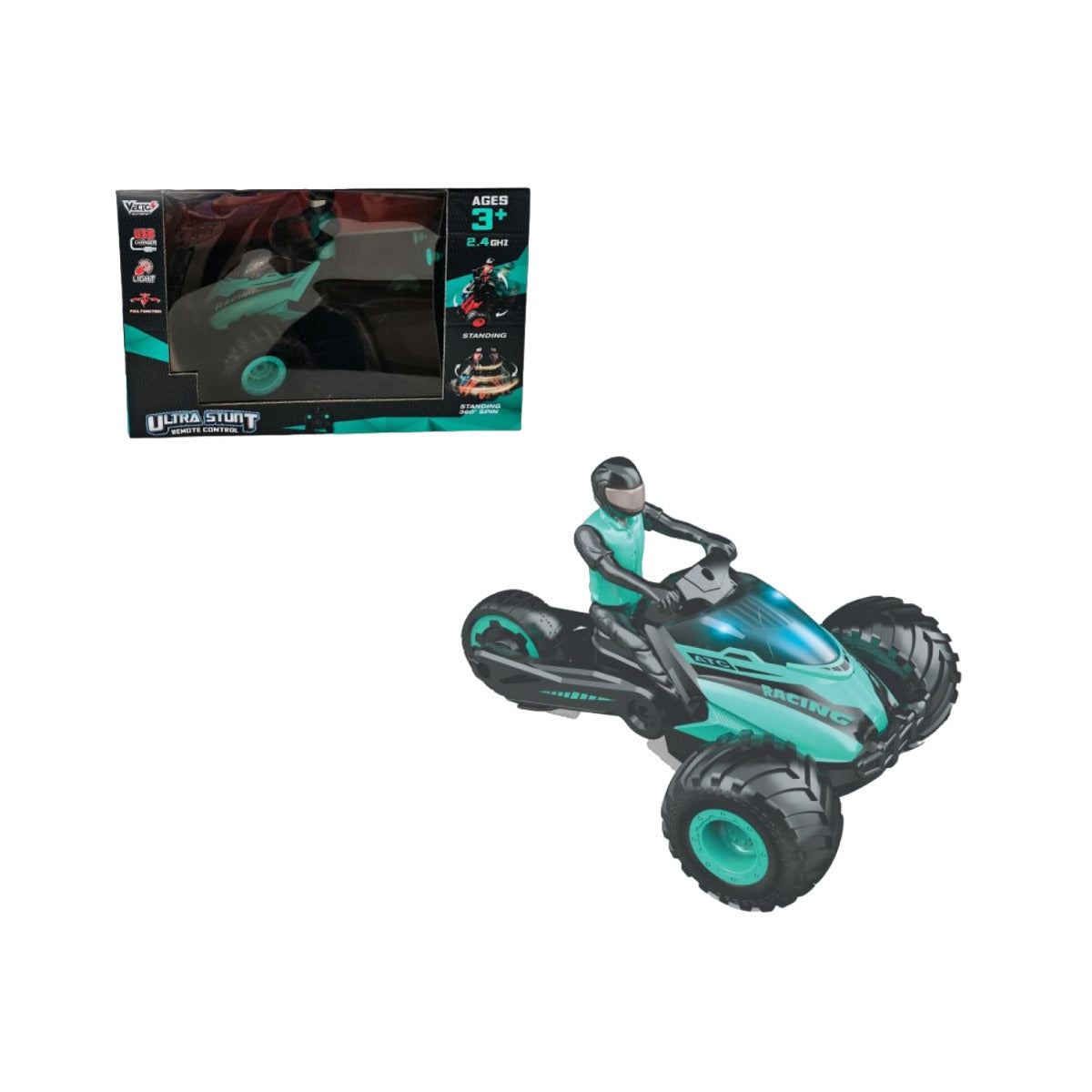 Đồ chơi siêu xe biểu diễn Ultra Stunt (Xanh) VECTO VT642