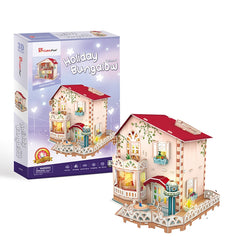Đồ chơi xếp hình 3D có đèn LED: Nhà Bungalow dễ thương PUZZLES P634H