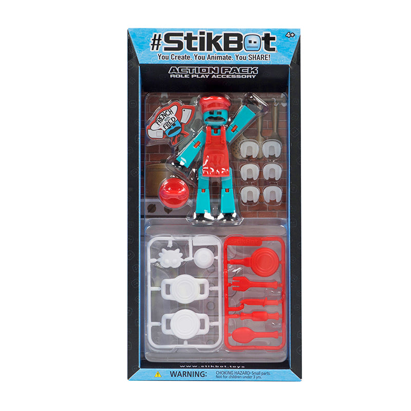 Stikbot hành động dòng 4 đầu bếp-đỏ STIKBOT TST4620