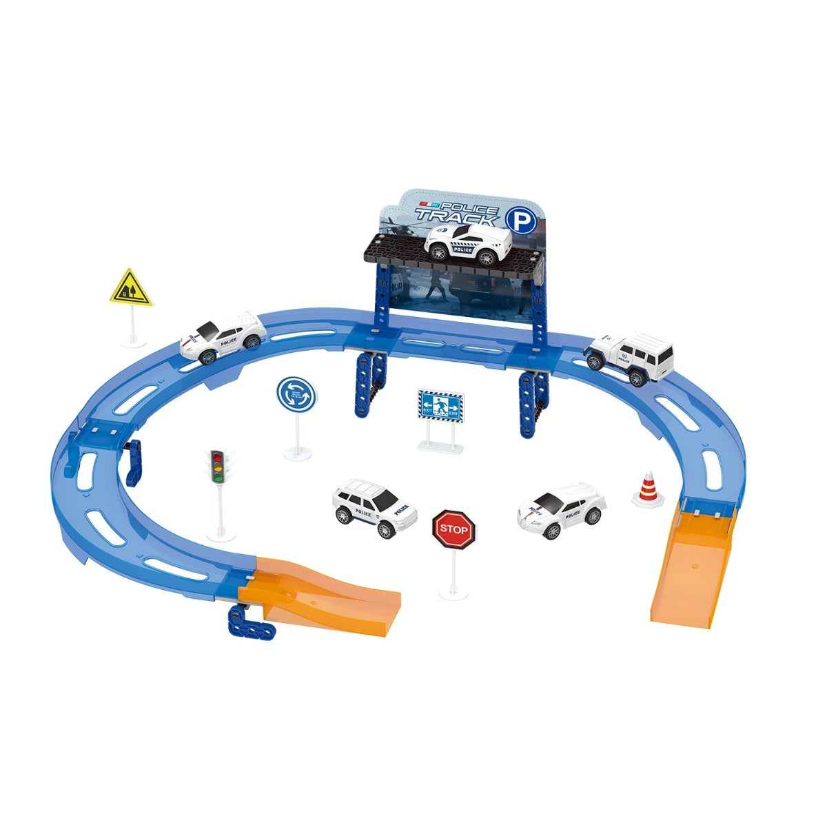 Đồ Chơi Trạm Cảnh Sát - Bao Gồm 4 Xe Vecto Vt405c