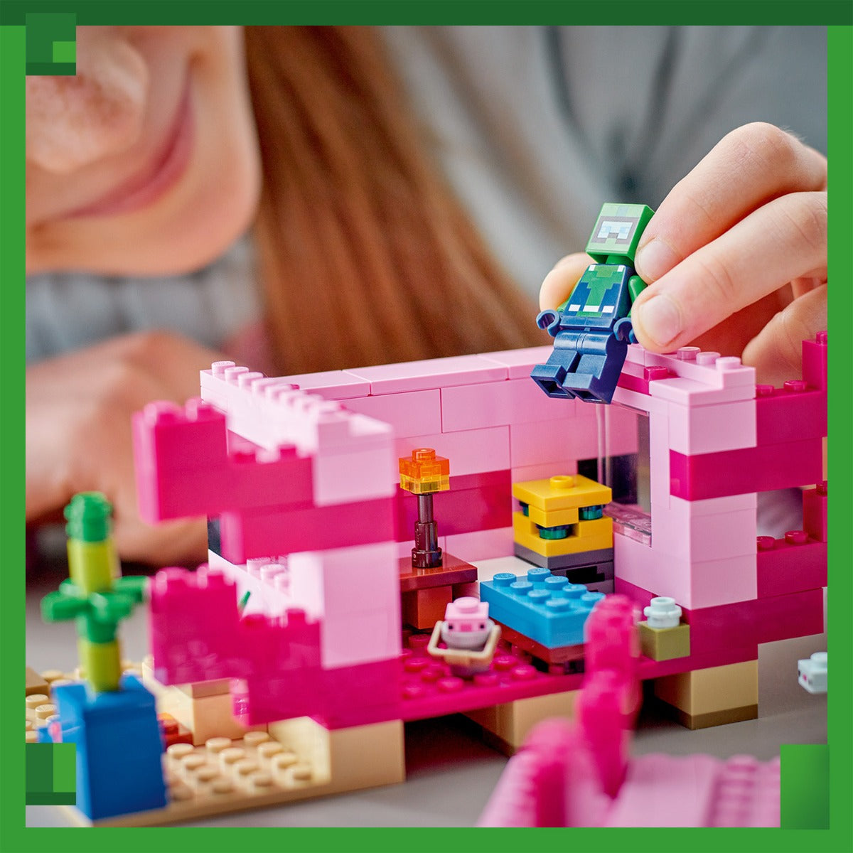 Đồ chơi lắp ráp Ngôi Nhà Cá Axolotl LEGO MINECRAFT 21247