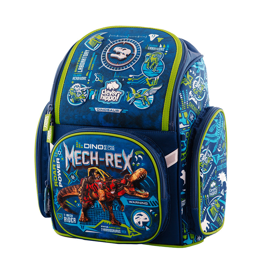 Ba Lô Fancy Mech-Rex Dino Xanh Cleverhippo Bd1222