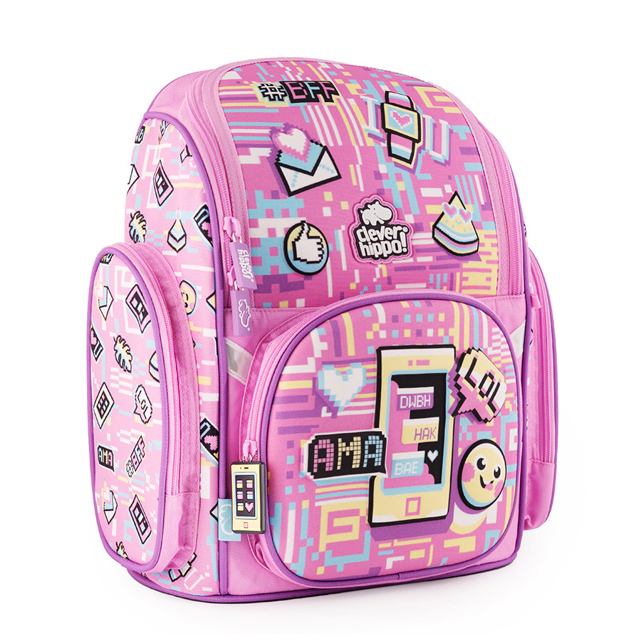 Balo Đi Học Fancy Emoji World CLEVER HIPPO BM1223