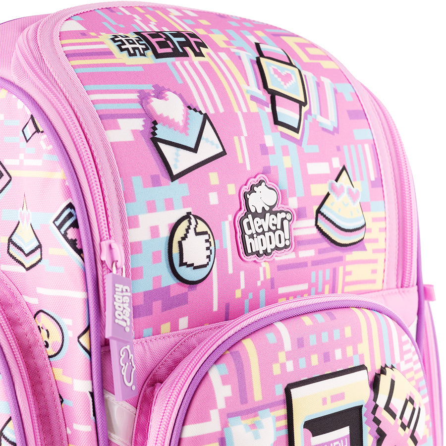 Balo Đi Học Fancy Emoji World CLEVER HIPPO BM1223