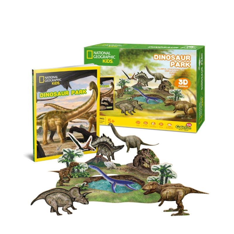 Đồ Chơi Trẻ Em Xếp Hình 3d Nat Geo: Công Viên Khủng Long Puzzles Ds0973h