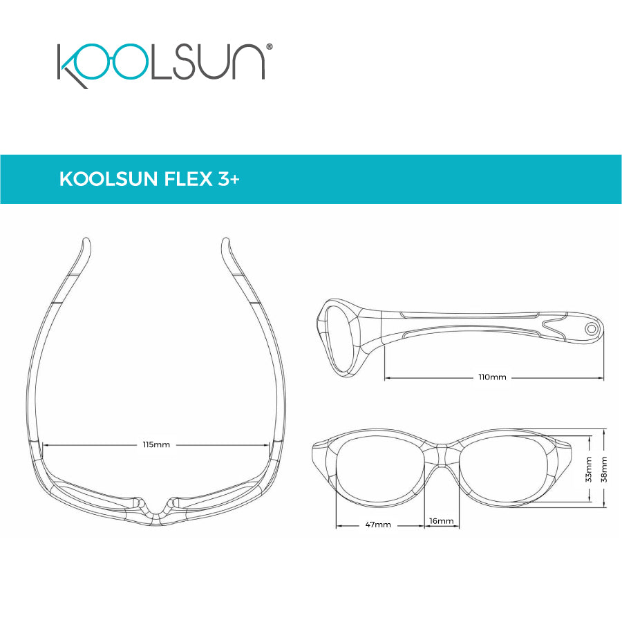 Pink Sorbet flexible frame sunglasses KOOLSUN FLPS003