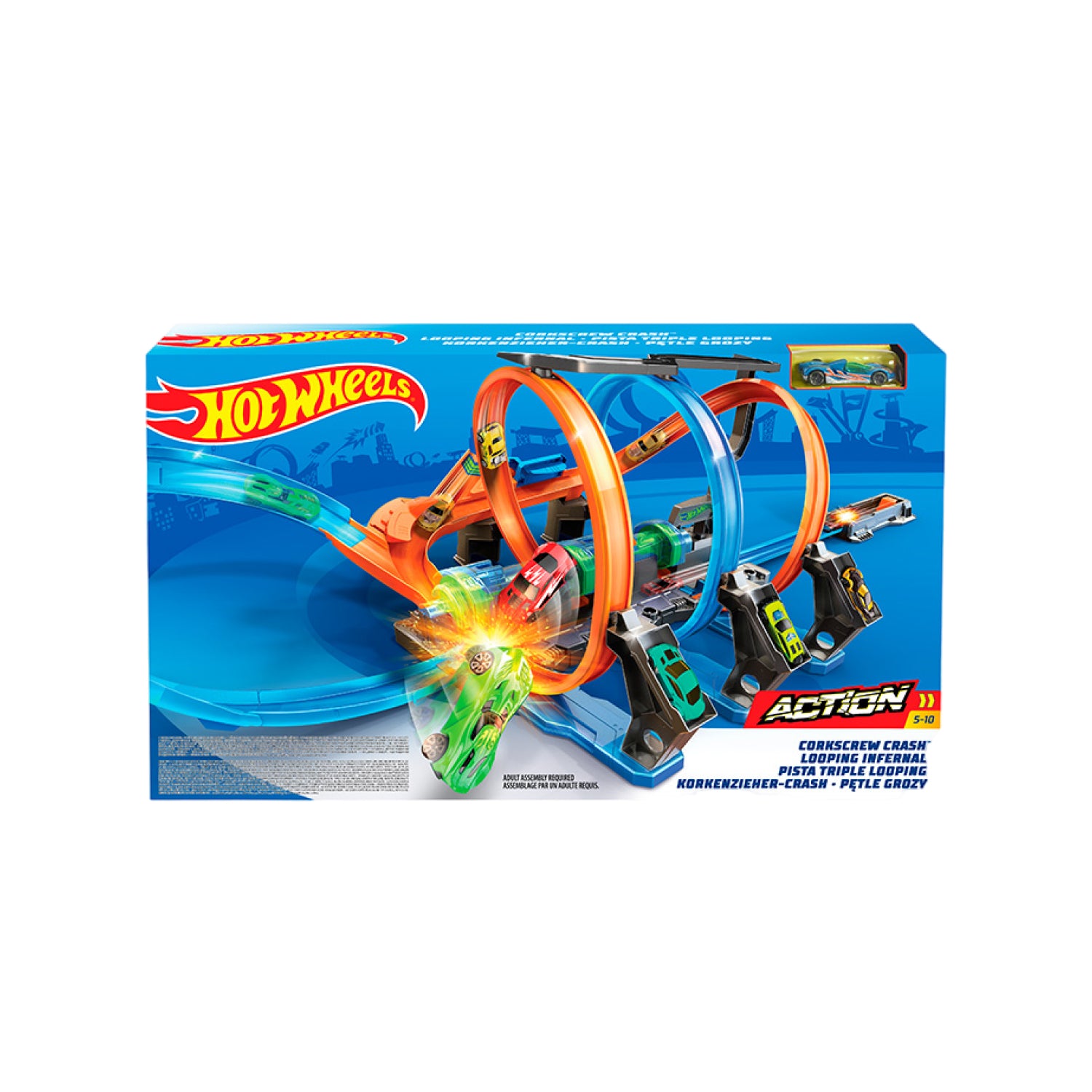 Bộ Đường Đua Hot Wheels Siêu Xoắn Ốc Hot Wheels Ftb65