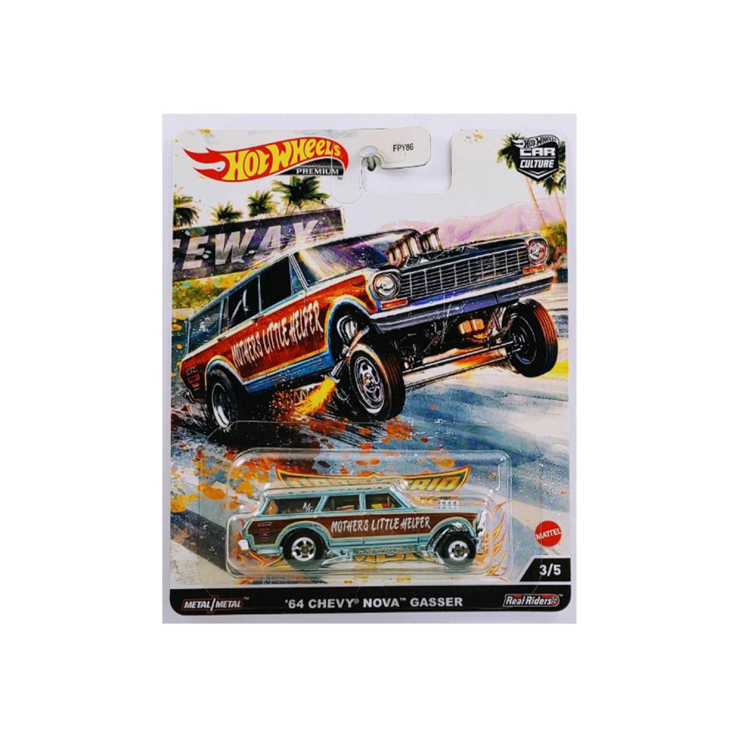 Siêu Xe Hạng Sang 64 Chevy Nova Wagon Gasser Hot Wheels Fpy86