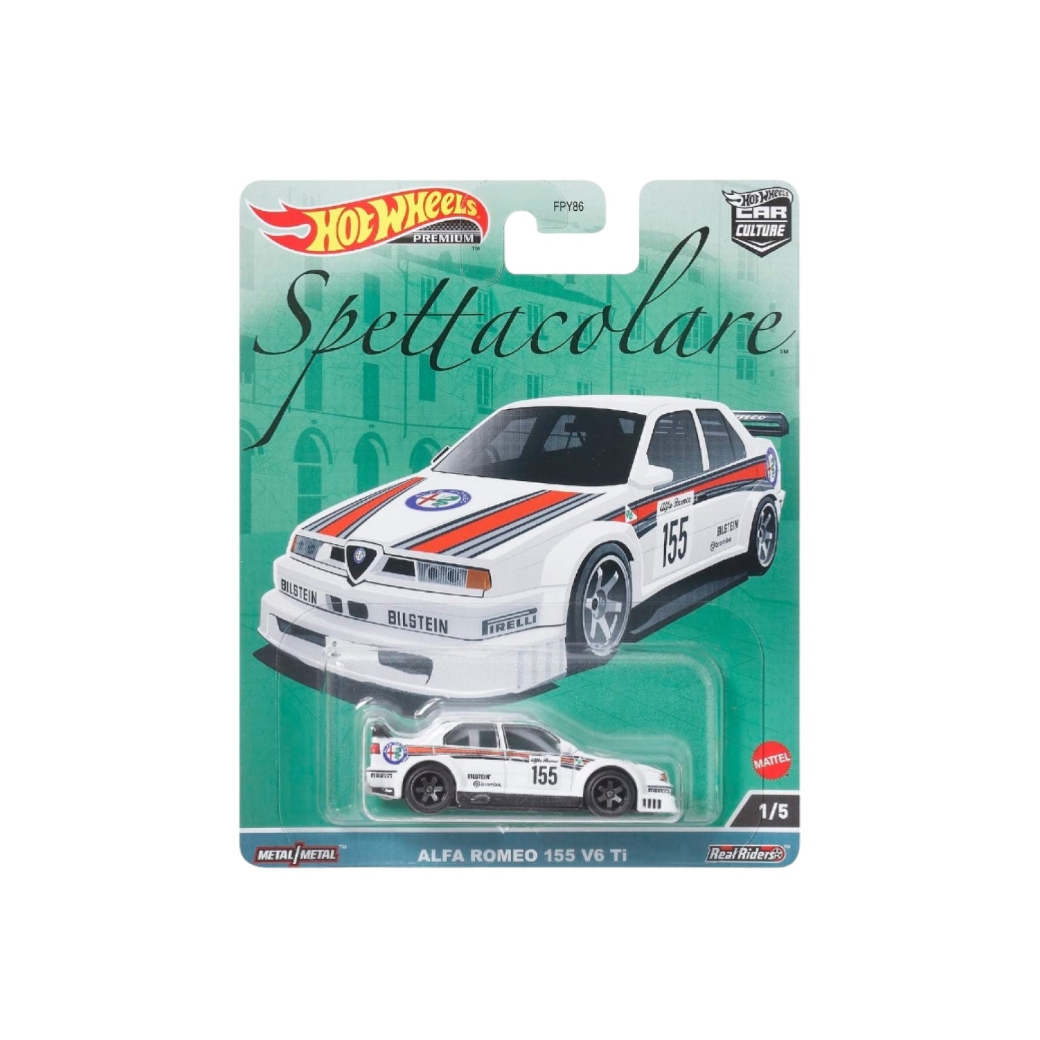 Siêu Xe Sang Trọng Alfa Romero 155 V6 Ti Hot Wheels Fpy86