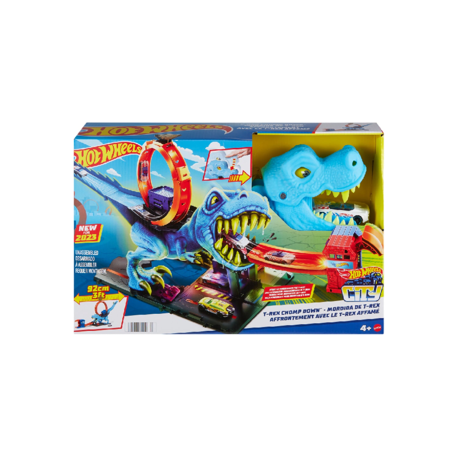 Thử Thách Khủng Long T-Rex Nuốt Chửng Siêu Xe Hot Wheels Hot Wheels Hkx42