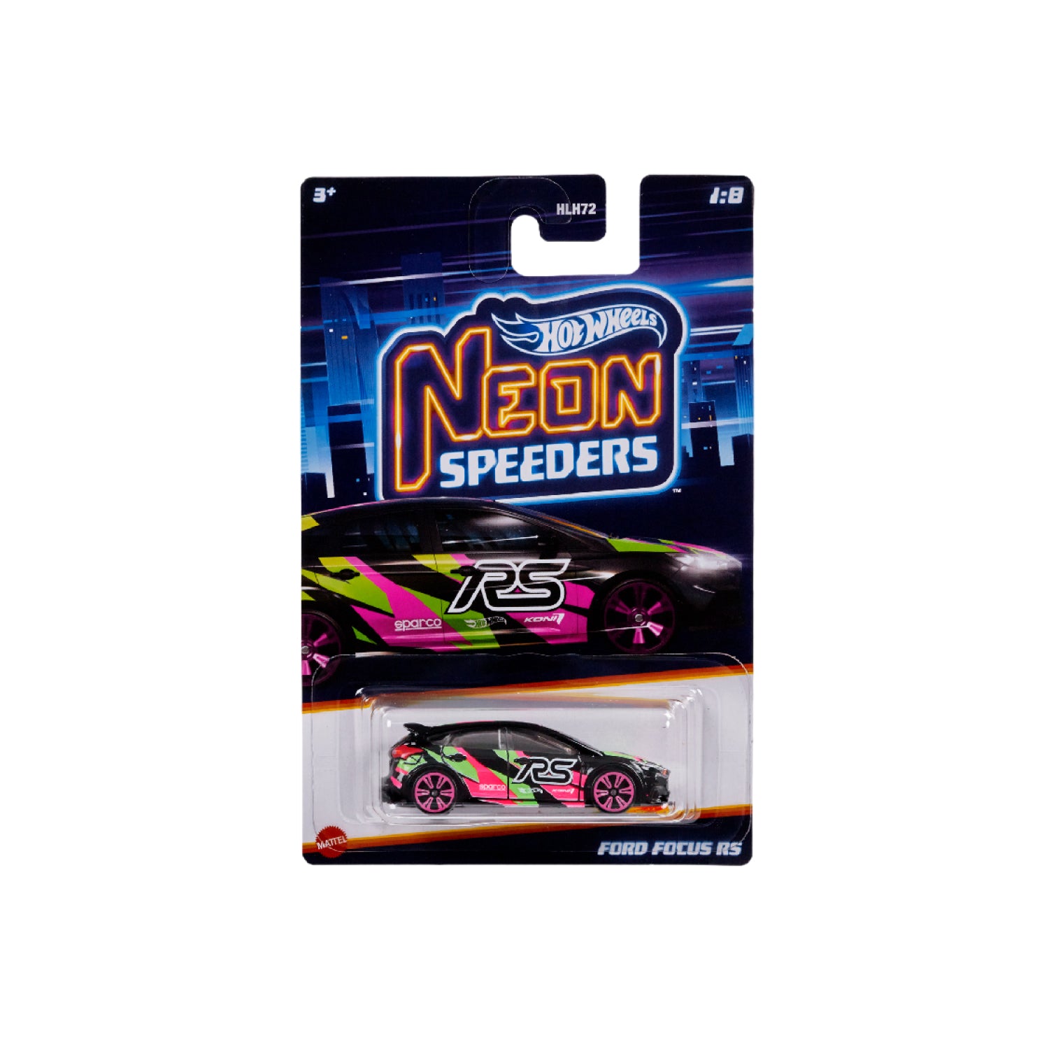 Siêu Xe Neon Speeders - Ford Focus Rs Hot Wheels Hlh72