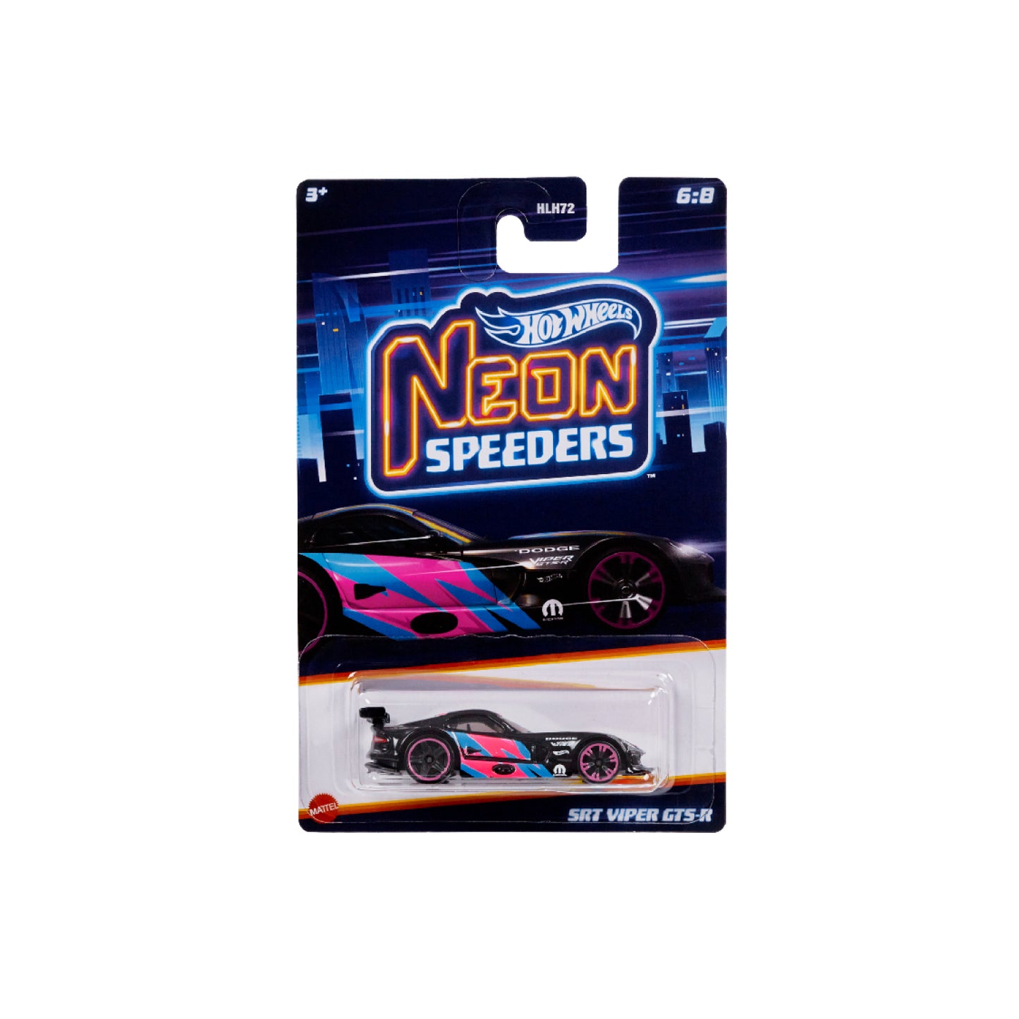 Neon Speeders supercar - SRT VIPER GTS-R HOT WHEELS HLH72