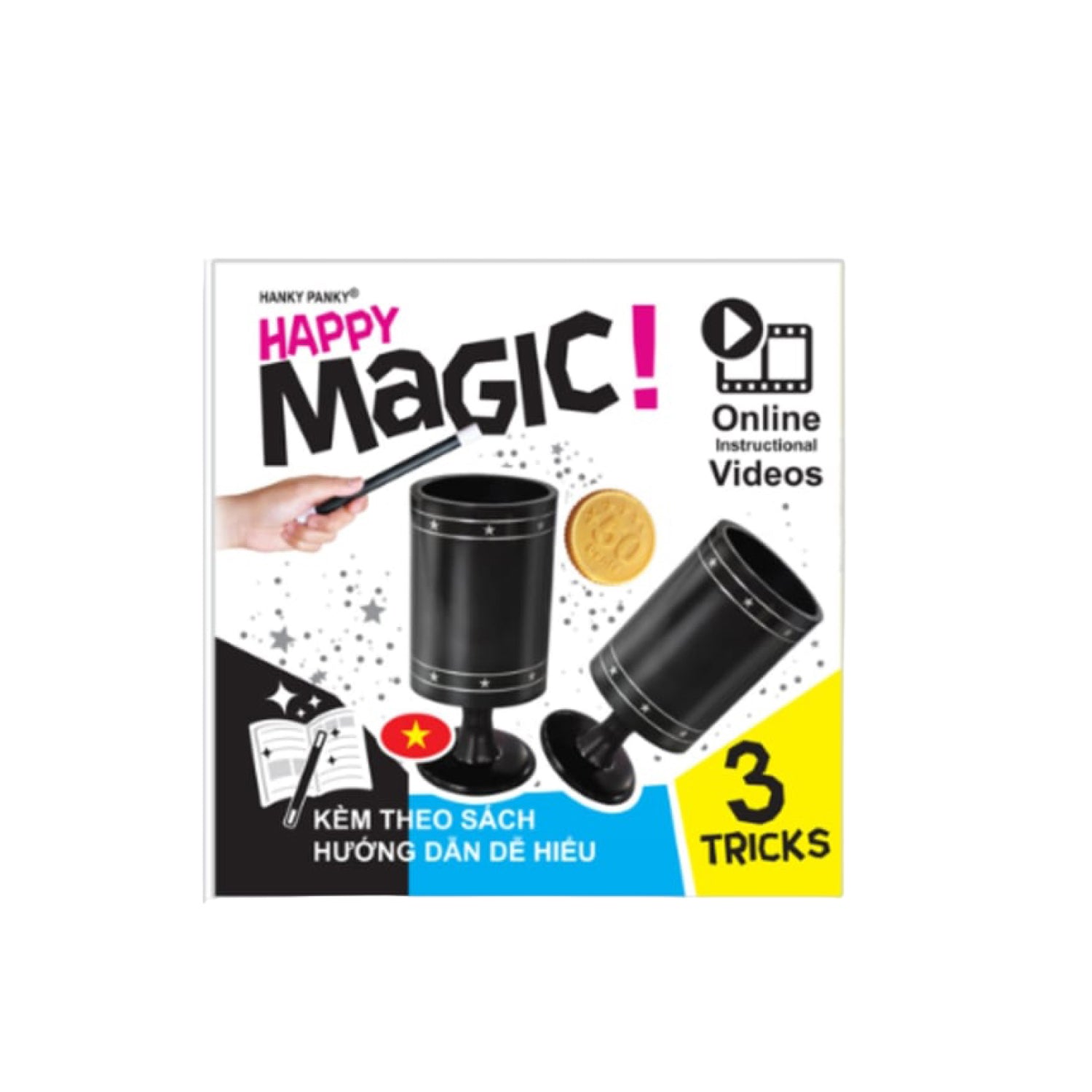 Đồ Chơi Trẻ Em: Bộ 3 Trò Ảo Thuật Chiếc Ly Hanky Panky Hp1910