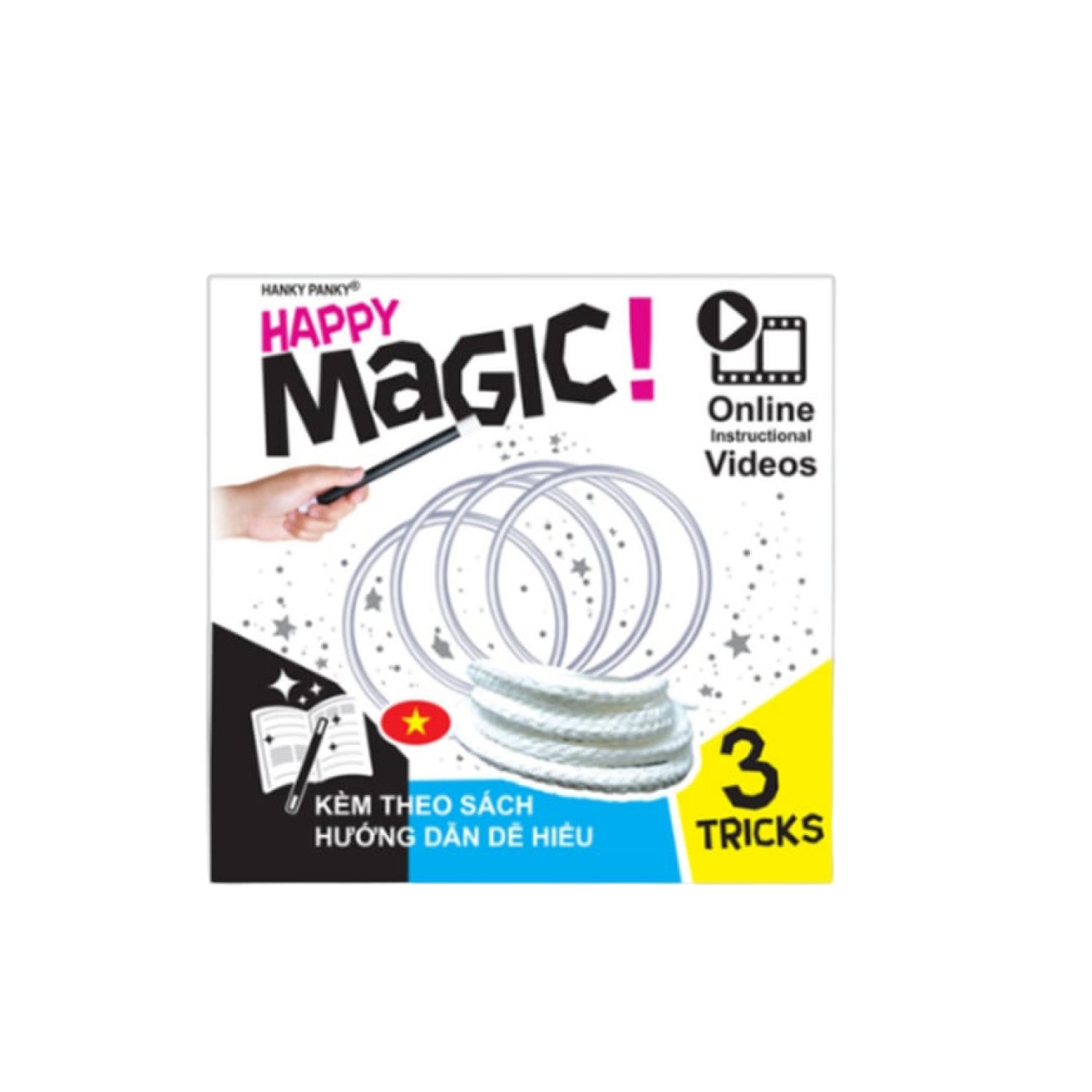 Đồ Chơi Trẻ Em: Bộ 3 Trò Ảo Thuật Chiếc Vòng Hanky Panky Hp1910