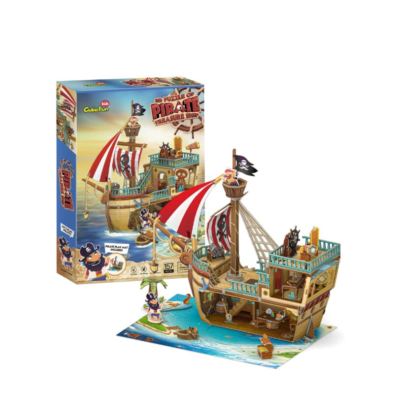 Đồ Chơi Trẻ Em Xếp Hình 3d: Kho Báu Tàu Hải Tặc Puzzles P832h