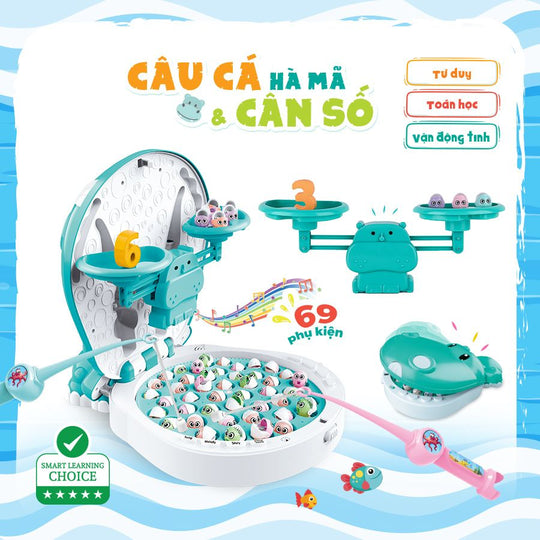 Đồ chơi câu cá-Hà Mã vui học PEEK A BOO PAB026