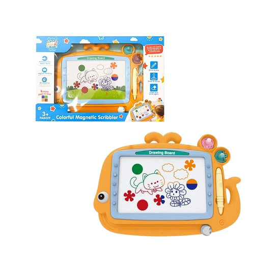 Đồ chơi bảng vẽ nam châm cho bé - Cá voi cam đáng yêu PEEK A BOO PAB029