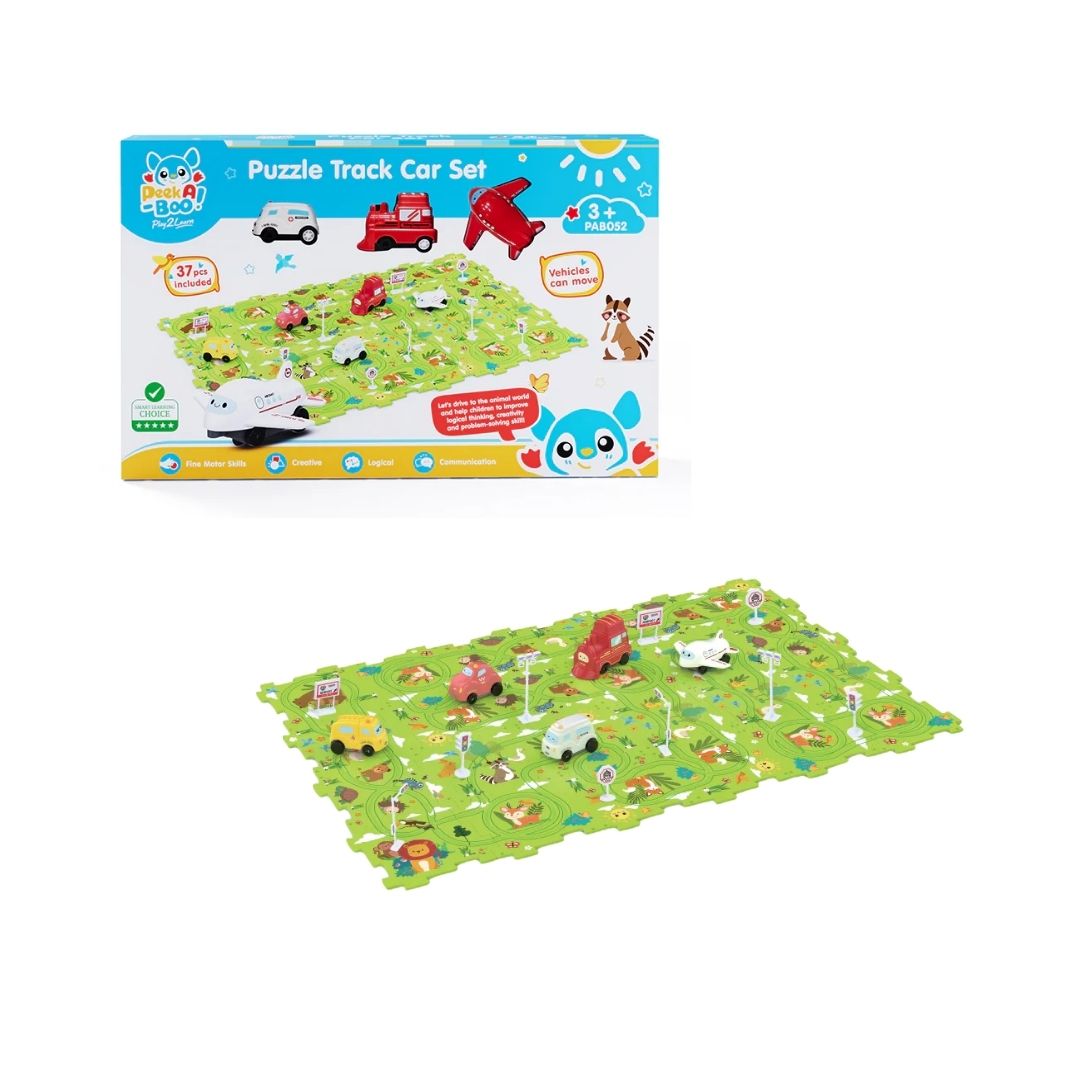 Đồ Chơi Xếp Hình Đường Ray Xe Chạy Cho Bé Peek A Boo Pab052