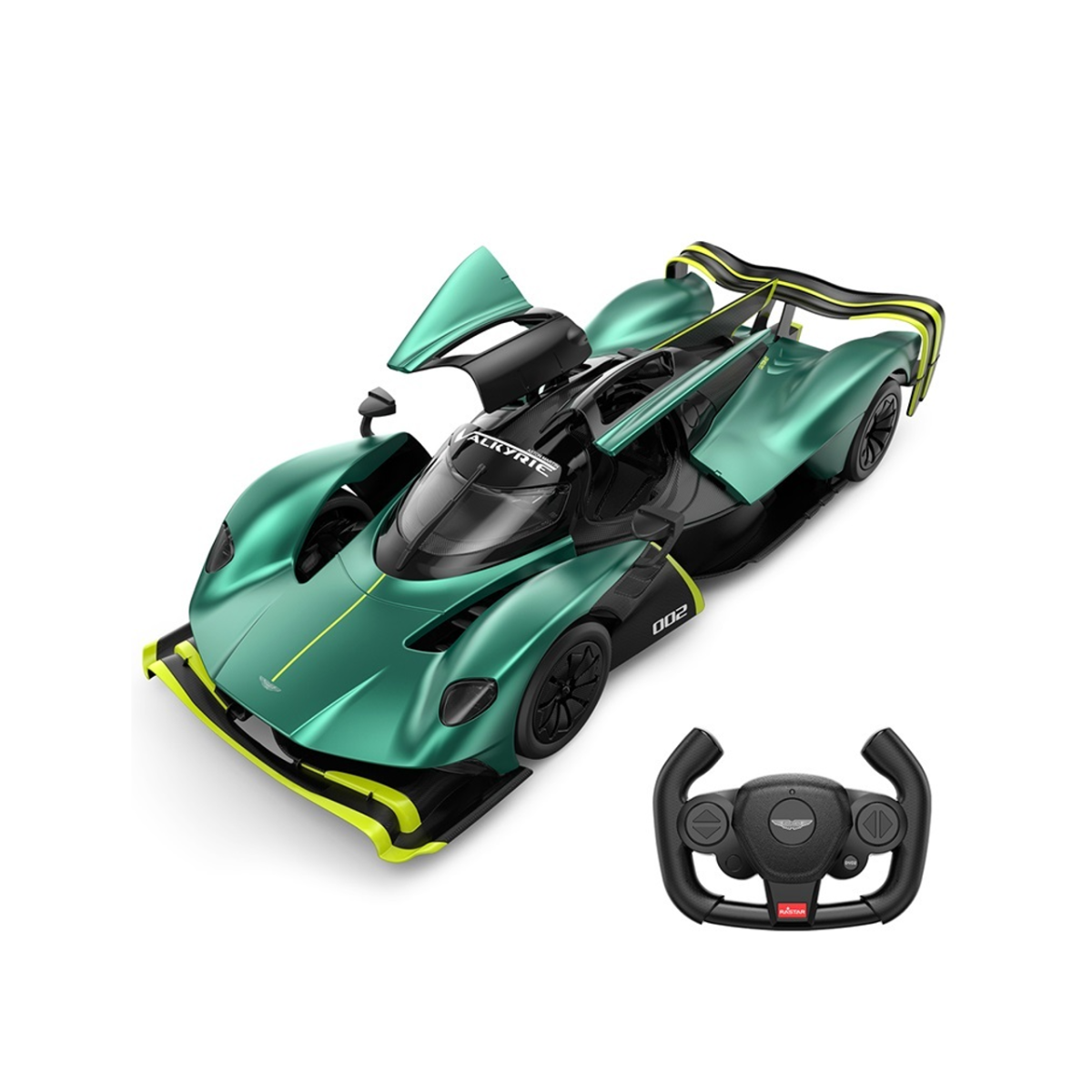 Xe R/C 1:14 Aston Martin Valkyrie Amr Pro Cửa Mở Xanh Lá Đậm Rastar R92100