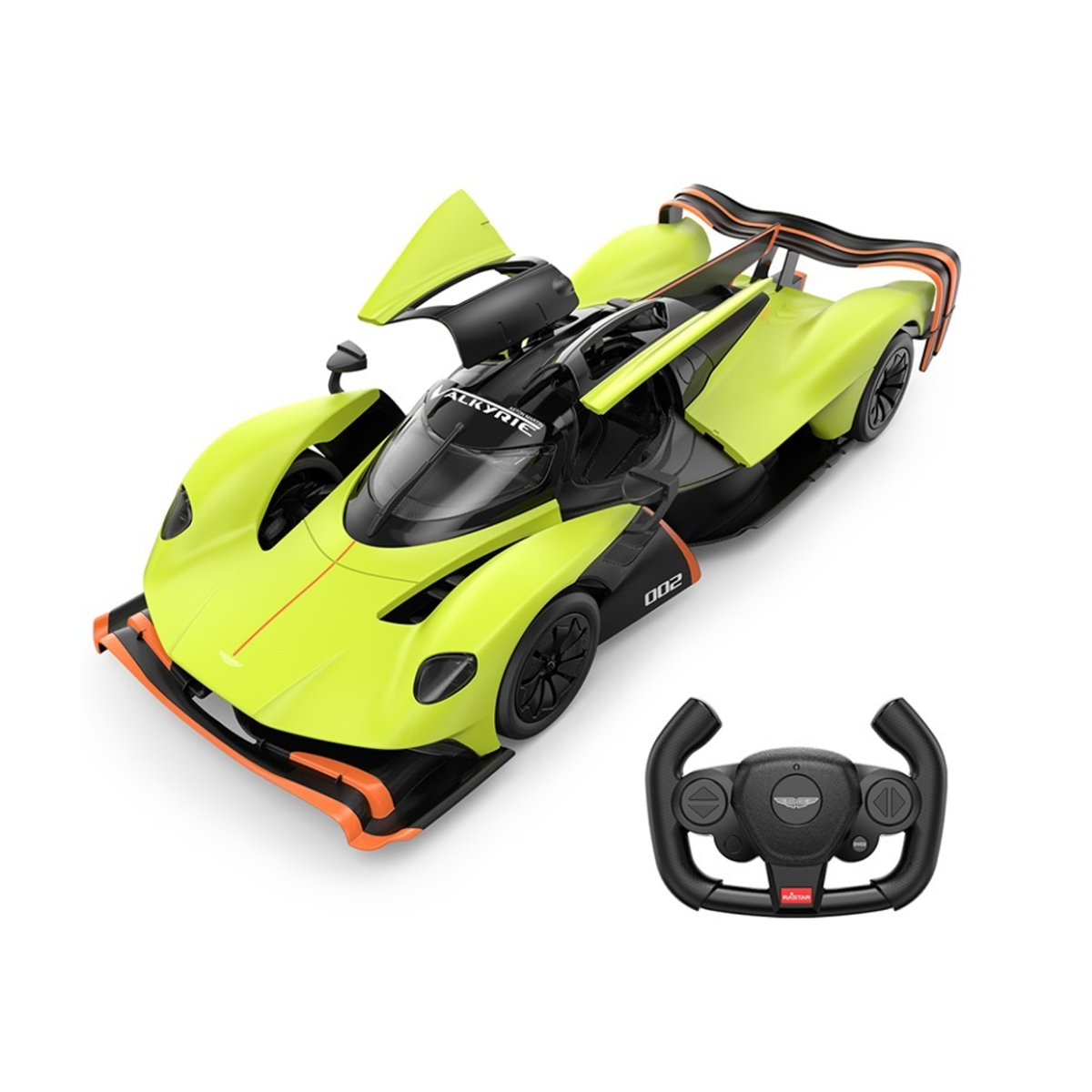 Xe R/C 1:14 Aston Martin Valkyrie Amr Pro Cửa Mở Xanh Lá Rastar R92100