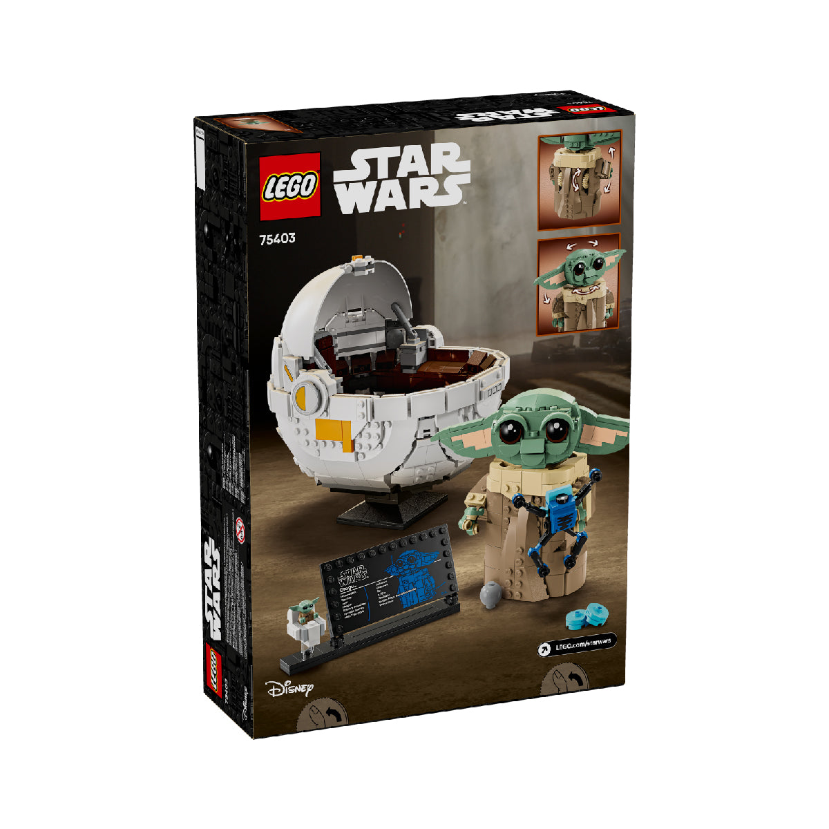 Đồ Chơi Lắp Ráp Grogu Và Xe Nôi Bay LEGO STAR WARS 75403