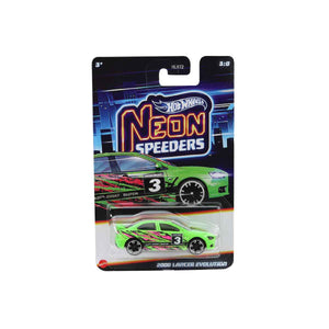 Siêu Xe Hot Wheels Neon Speeders 2008 LANCER EVOLUTION JCB02/HLH72