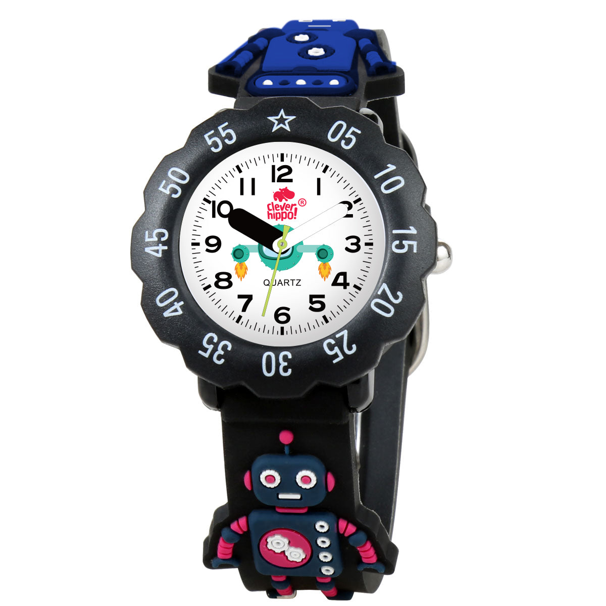 Đồng hồ Clever Watch - Robot Đen