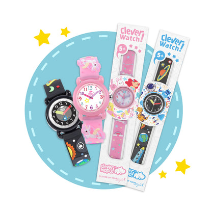 Đồng Hồ CLEVER HIPPO Clever Watch - Universe Xanh WB007