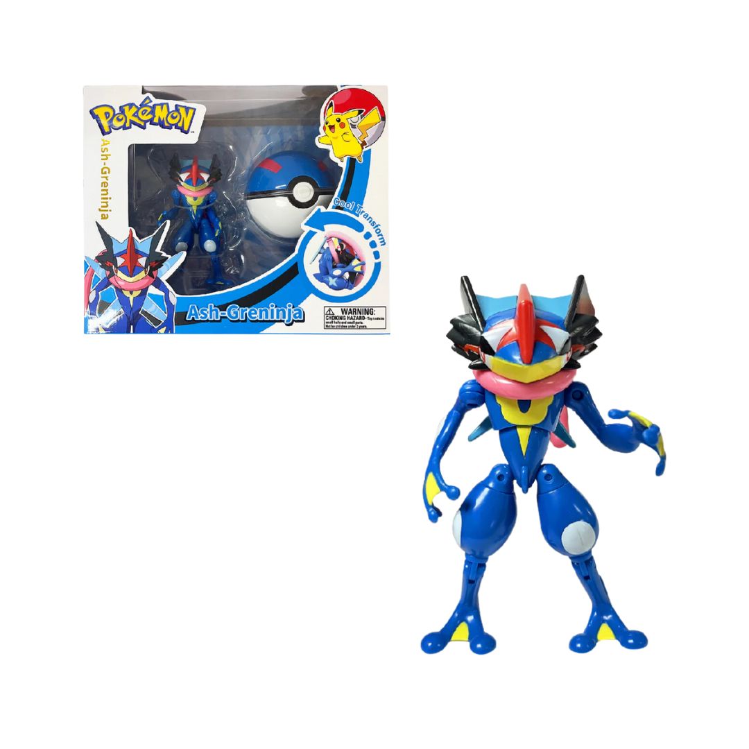 Children's Toys Pokemon Ball Transformation: Ninja Frog Greninja POKEM