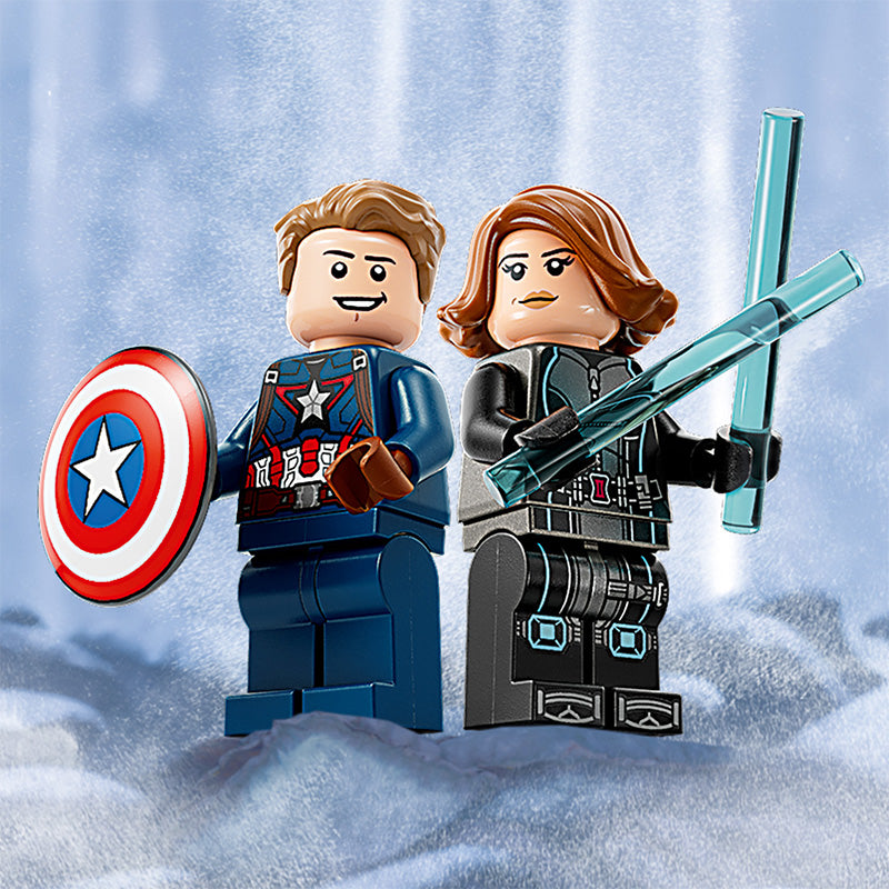 Đồ chơi lắp ráp Cuộc rượt đuổi Captain America & Black Widow LEGO SUPERHEROES 76260