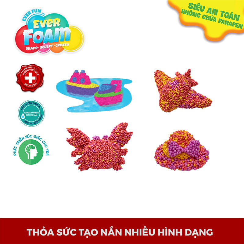 Đồ chơi sáng tạo Slimy Foam_Slime xốp Tím-Hồng-Cam SLIMY 38001