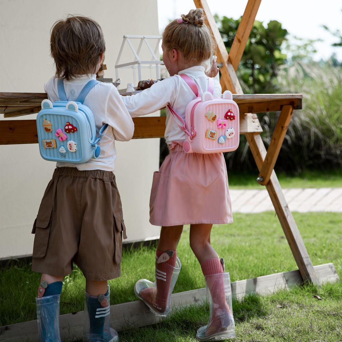 Ba Lô Đi Học, Đi Chơi Mini Kèm Charm KOOOL Hồng K32/PINK