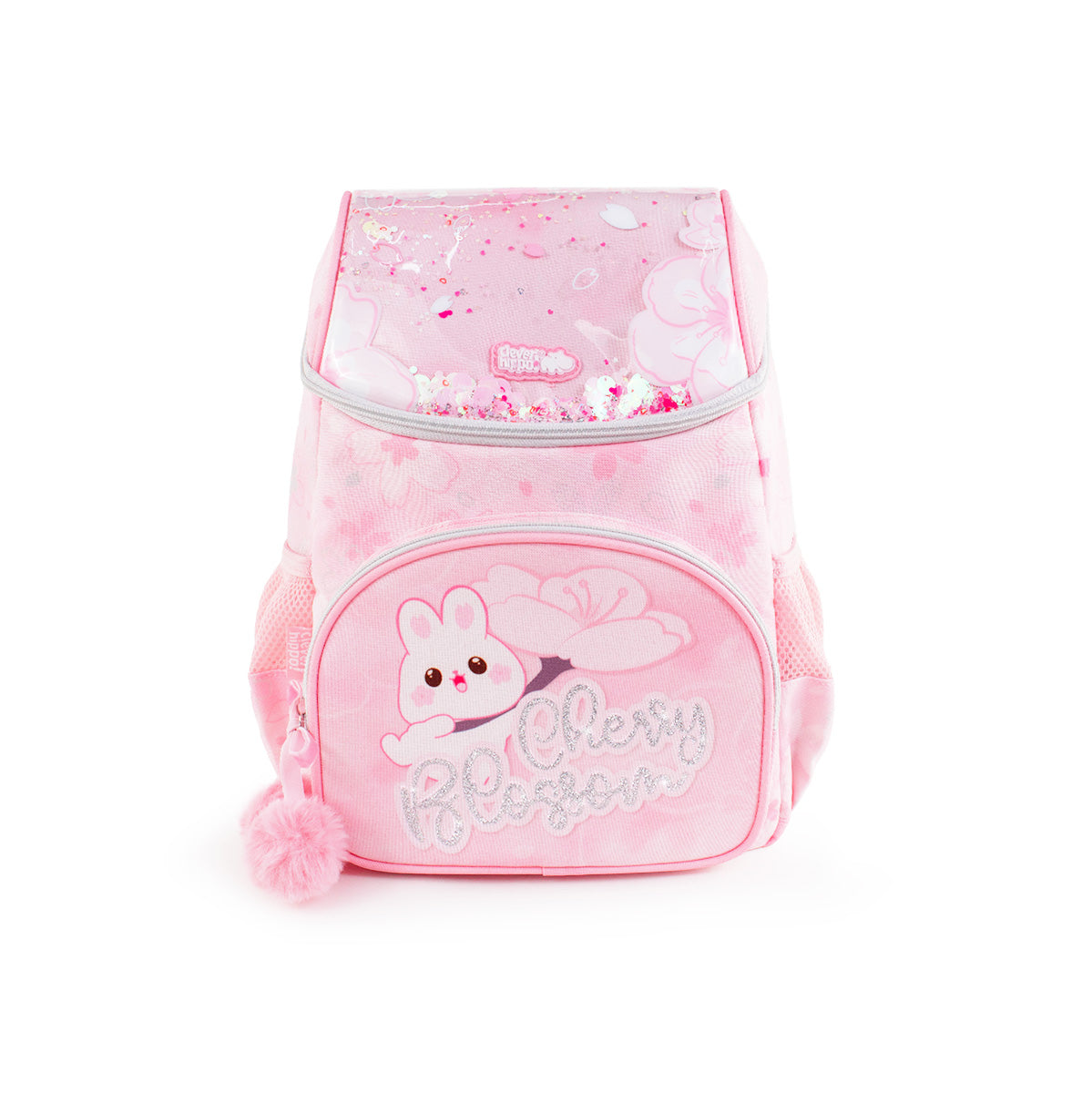 Ba Lô Đi Học, Đi Chơi Có Nón Hoodie Cherry Bunny CLEVERHIPPO BC3110