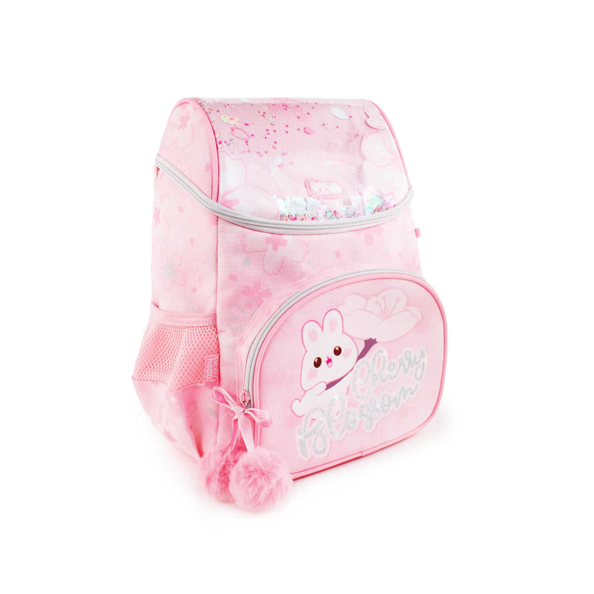 Ba Lô Đi Học, Đi Chơi Có Nón Hoodie Cherry Bunny CLEVERHIPPO BC3110